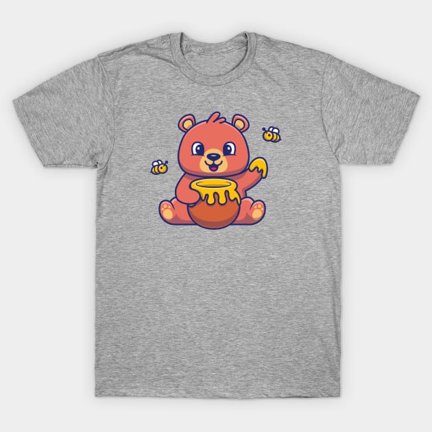 Cute honey bear T-Shirt by Catalyst Labs